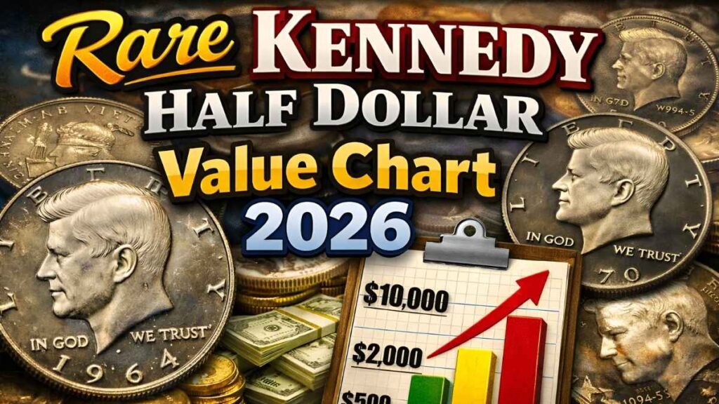 Rare Kennedy Half Dollar Value Chart 2026: Collector Insights on Coins Worth Millions